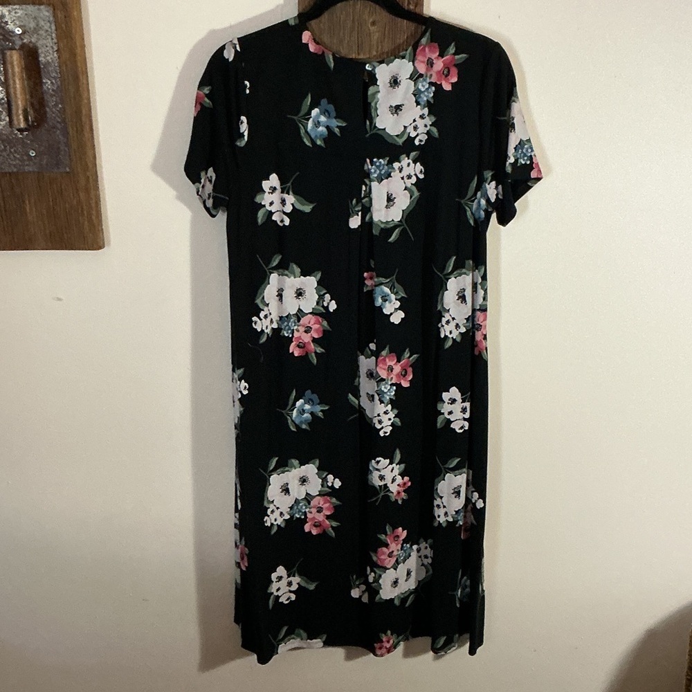J Jill Everwear Collection Floral Black Dress - Picture 5 of 5